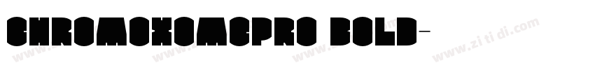 ChromoxomePro Bold字体转换